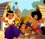Shanti, Rajian y Mowgli bailando