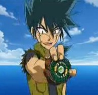 Kyoya e seu Lion Rock - Beyblade Metal Fusion