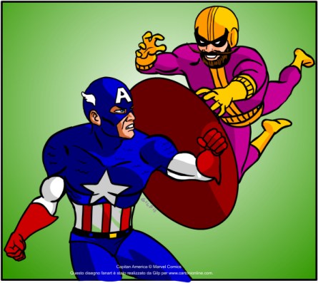 Capitan America combatte contro Batroc