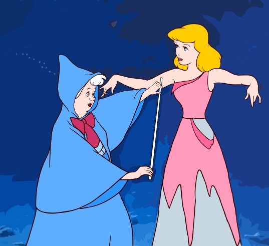 Cinderella and the fairy Smemorina