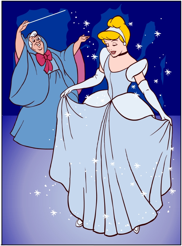 Fairy Smemorina transforms Cinderella
