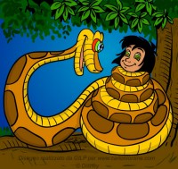 Mowgli och Kaa-ormen