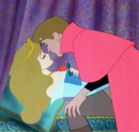Sleeping Beauty - Prince Phillip give a kiss to Princess Aurora