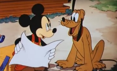 Mickey y Plutón 1940