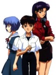 Rei Shinji and Misato