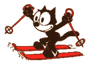 Il Gatto Felix sciatore