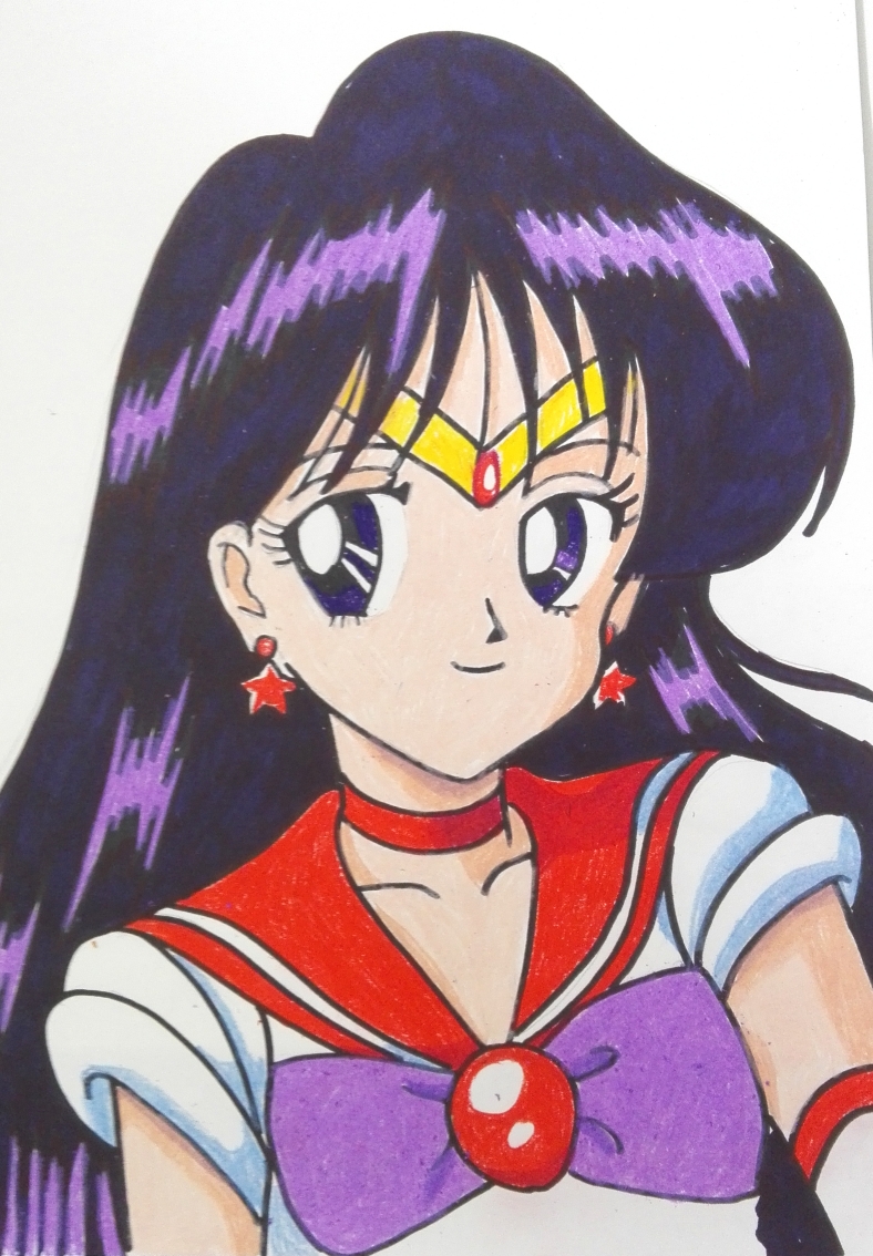 Sailor Mars de Sailor Moon en primer plano