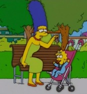 Marge and Maggie Simpson