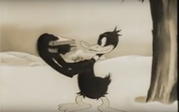 det första utseendet på Daffy Duck