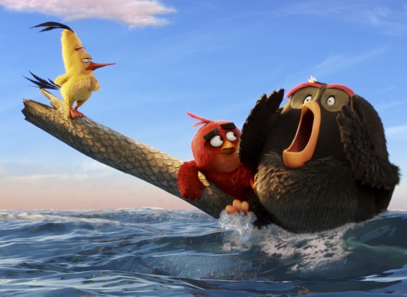 Red, Chuck y Bomb naufragan - Angry Birds