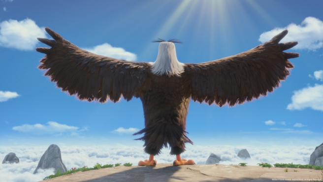 El gran águila con las alas abiertas - Angry Birds