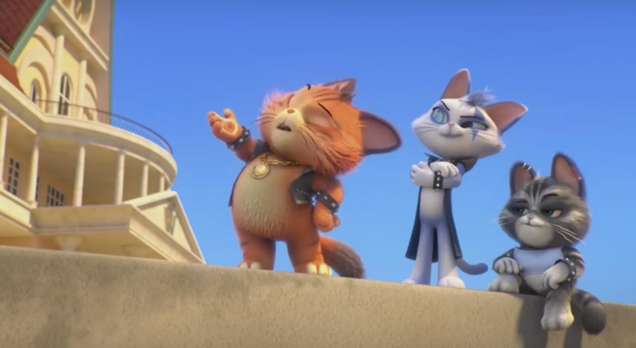 De bullebak Boss en zijn handlangers, Blister en Scab - 44 Cats - de animatieserie