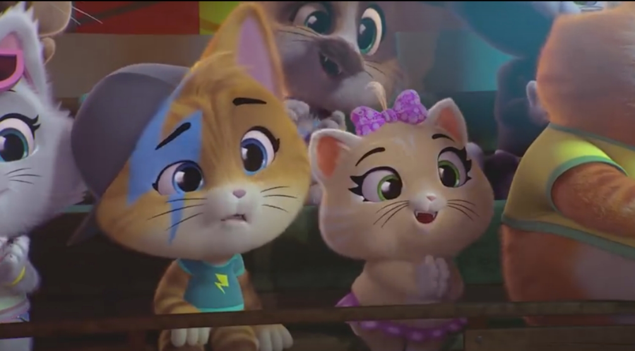 람 포와 필로우가 쇼에 참석-44 고양이-애니메이션 시리즈