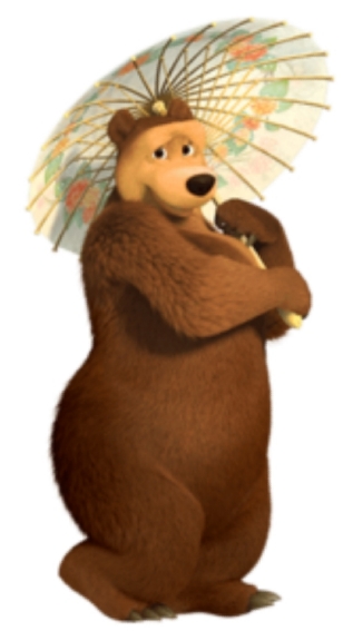 Bear the character of Masha and the Bear