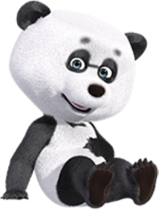 Panda il personaggio di Masha e Orso