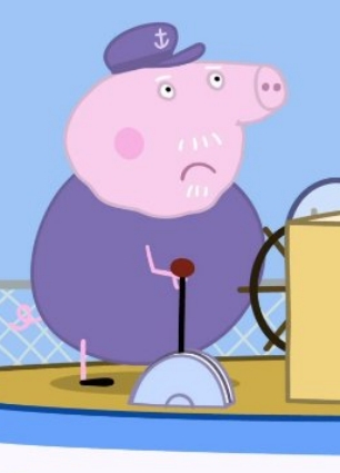 Opa Pig het karakter van Peppa Pig