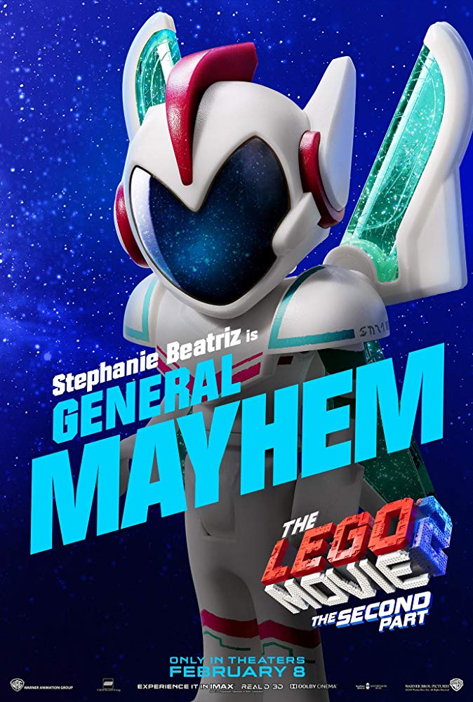 General Mayhem este exprimat de Gianfranco Miranda - The Lego Movie 2: A New Adventure