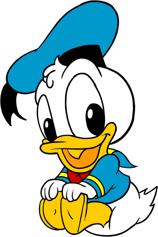 Bild des lächelnden Babys Donald Duck