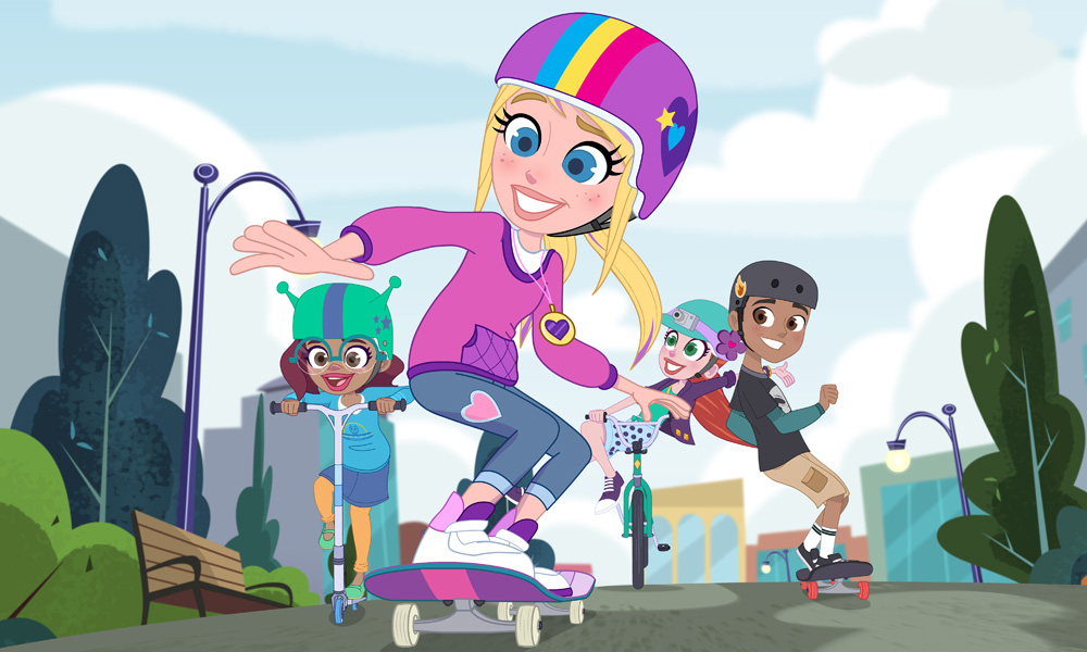 Polly Pocket y sus amigos en skate
