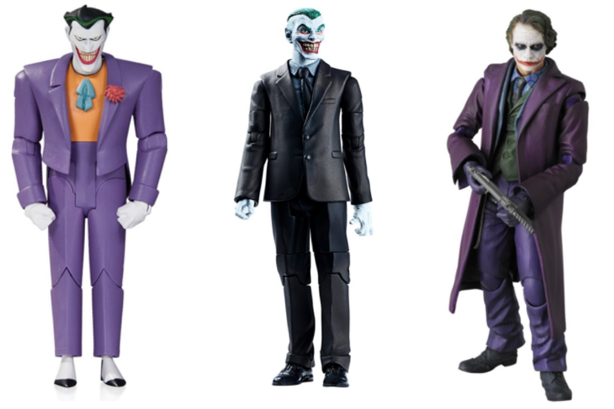 Action figures of Joker the enemy of Batman