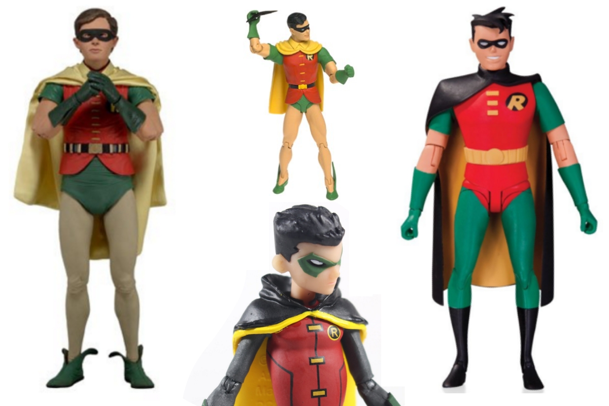 Action figures of Robin the friend of Batman