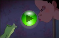 Video of the princess and the frog - Tiana turns into a frog