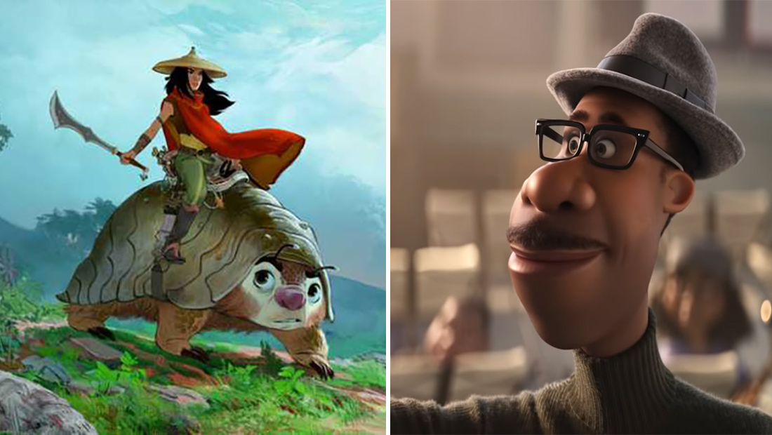 'Soul' di Pixar e 'Raya And The Last Dragon' di Disney Animation