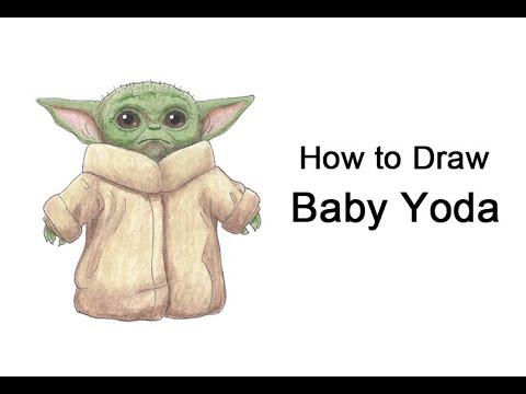 Come disegnare Baby Yoda da Il Mandaloriano