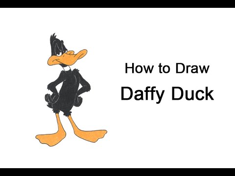 Come disegnare Daffy Duck (corpo intero)