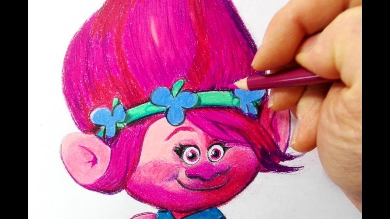 Come Disegnare Poppy Dei Trolls Passo Dopo Passo Cartoni Online