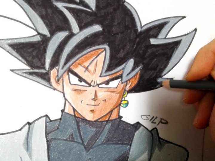 Come disegnare Black Goku passo dopo passo da Dragon Ball