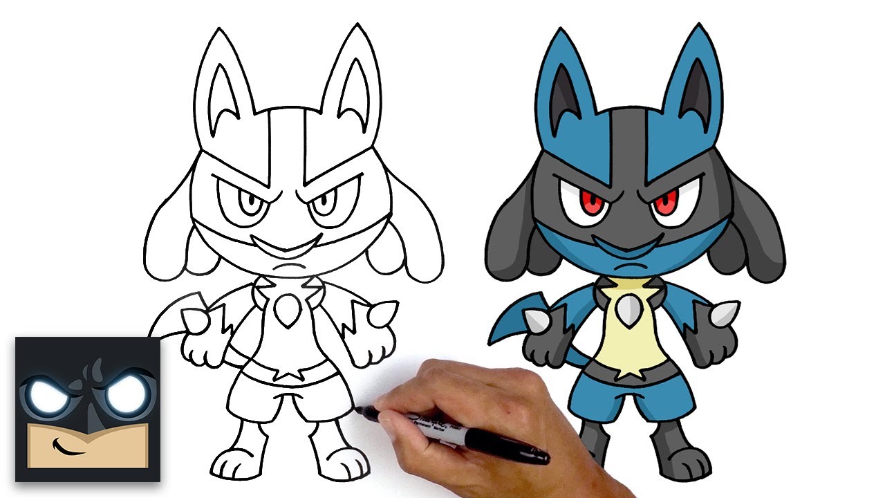 Come Disegnare Lucario ルカリオの描き方 Pokemon Cartoni Onlineポケモン オンライン漫画