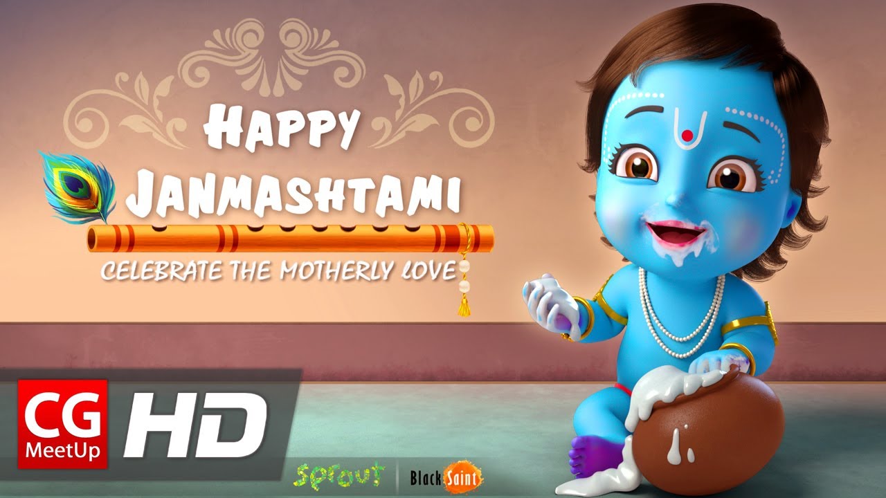 CGI Animated Spot: Krishna Janmashtami Wishes by Sprout, Black Saint, Aman | CGMeetup