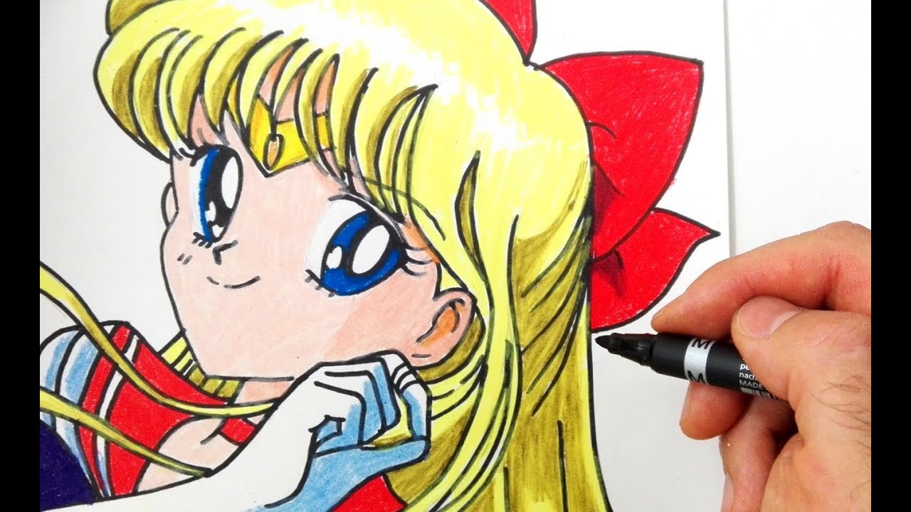 Come disegnare Sailor Venus da Sailor Moon