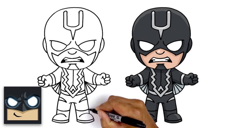 Come disegnare Freccia Nera (Black Bolt) degli Inumani Marvel