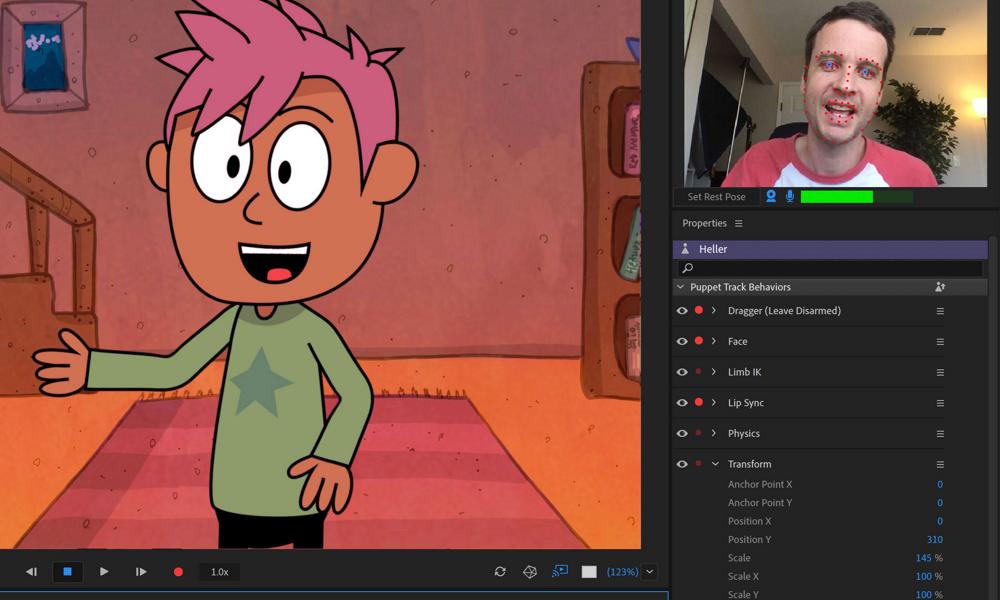 Adobe presenta in anteprima le nuove funzionalità di Character Animator in arrivo in versione beta nel 2020