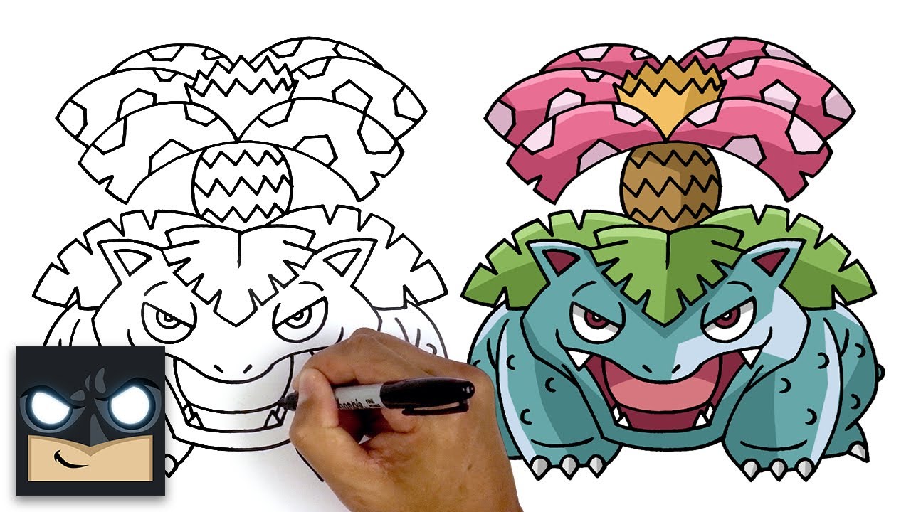 Cómo dibujar y colorear a IVYSAUR (Pokémon GO)