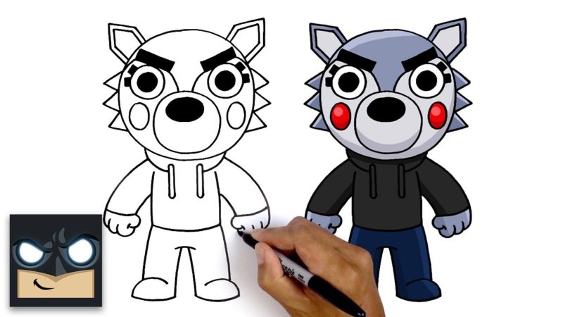 Come disegnare Willow Wolf | Roblox Piggy Book 2