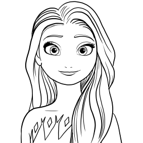 Nuovi disegni ぬり絵 di Elsa – Disney Frozen 2