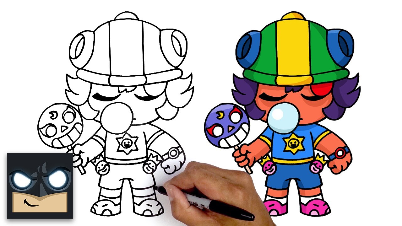 Como Desenhar Sugar Rush Sandy Do Videogame Brawl Stars - o desenho do sandy brawl stars