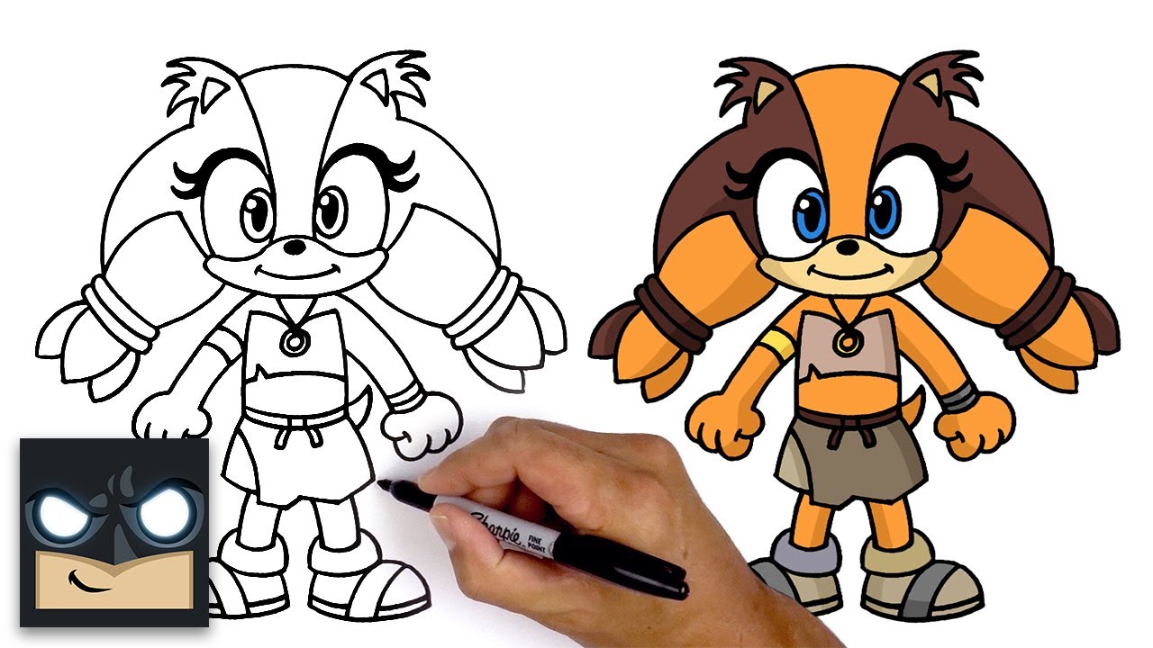 Come disegnare Sticks the Badger | Sonic Boom