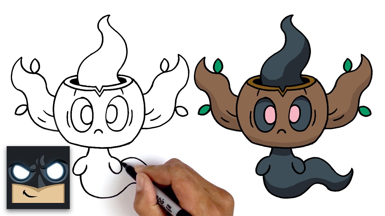 Come disegnare Phantump dei Pokemon