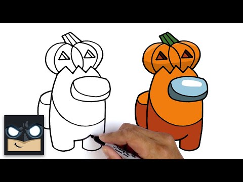 Come disegnare Pumpkin Crewmate di Among Us