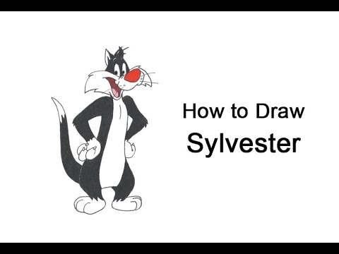 Come disegnare Gatto Silvestro dei Looney Tunes