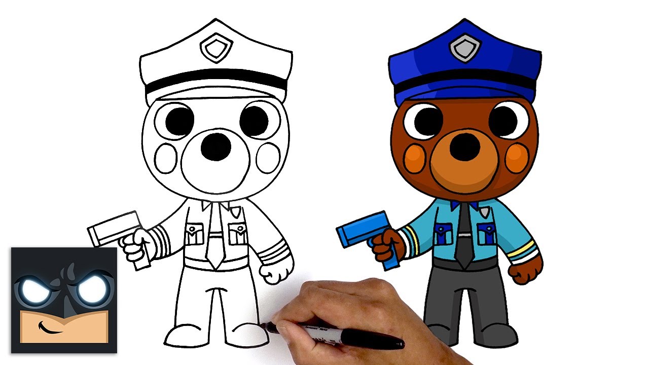 Come disegnare Officer Doggy di Roblox Piggy