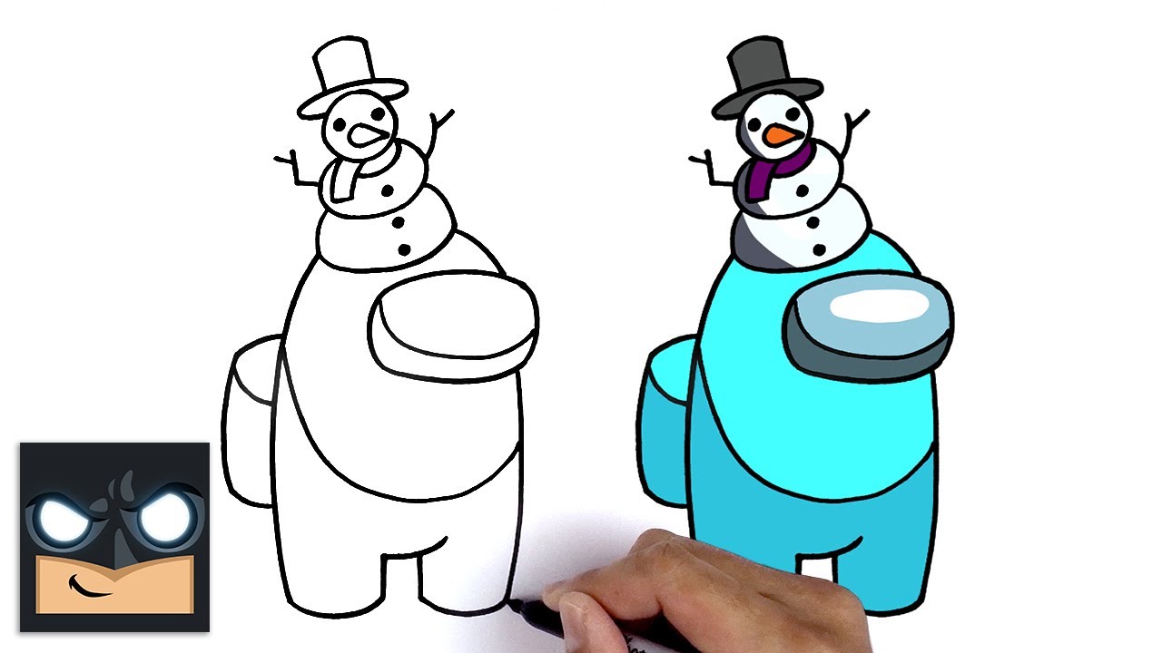 Come disegnare Snowman Crewmate di Among Us