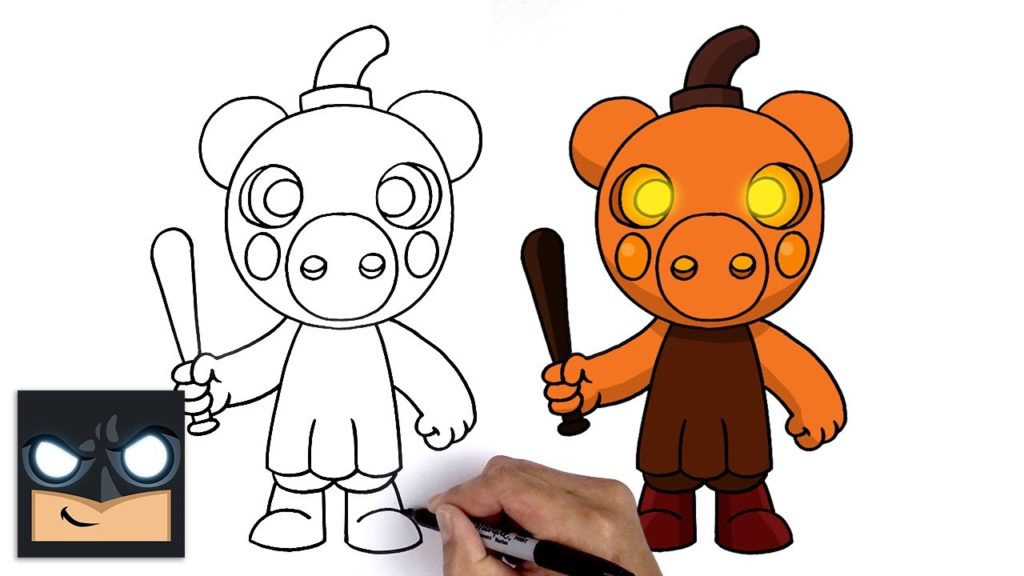 Cómo dibujar Pumpiggy de Roblox Piggy