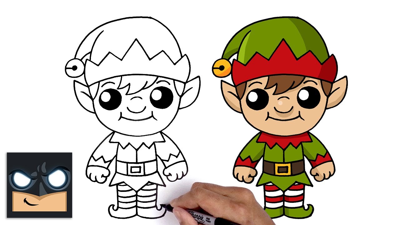 Come disegnare un elfo di Natale | Cartooning Club