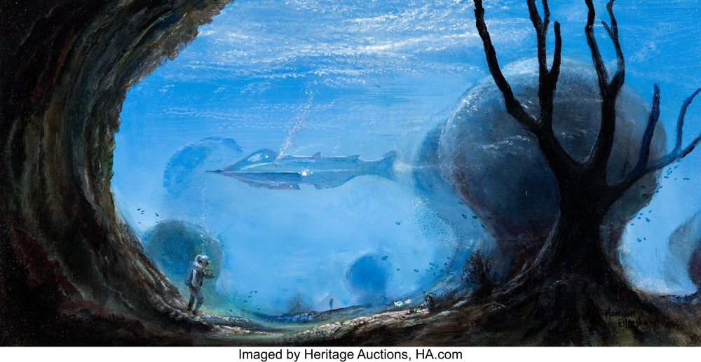 20.000 leghe sotto i mari dipinto di Peter Ellenshaw
