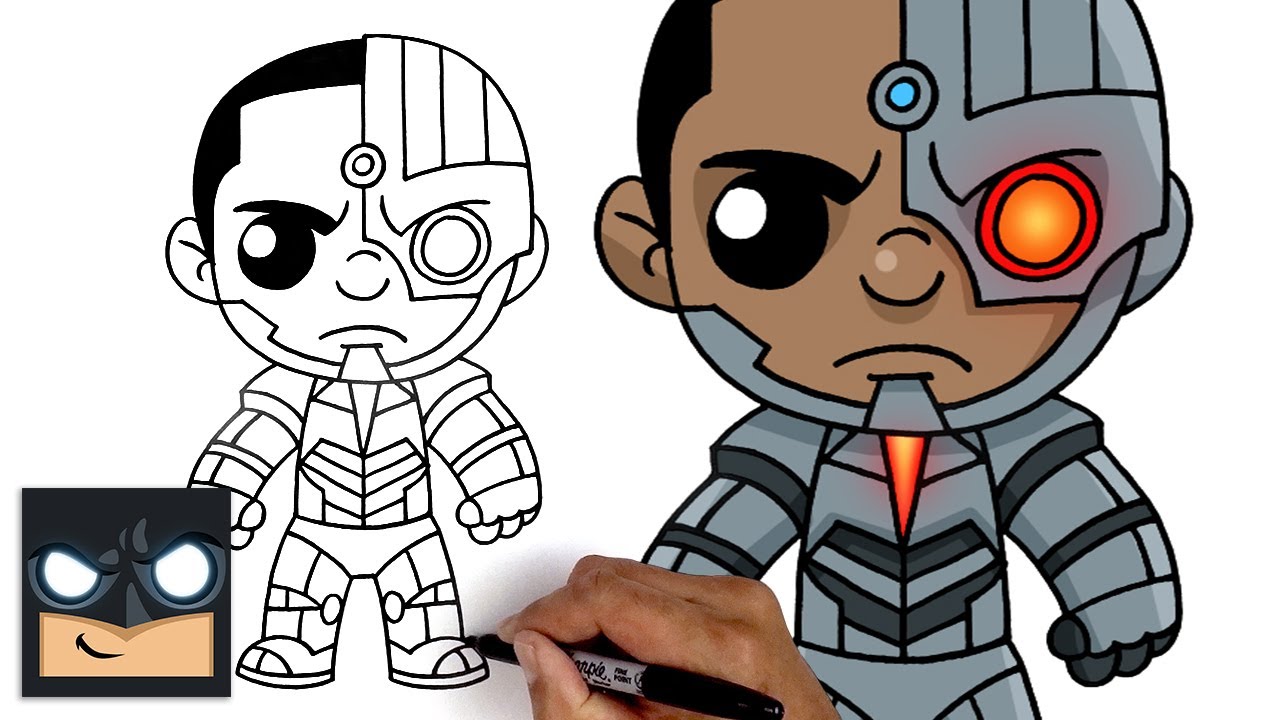 Come disegnare Cyborg della Justice League
